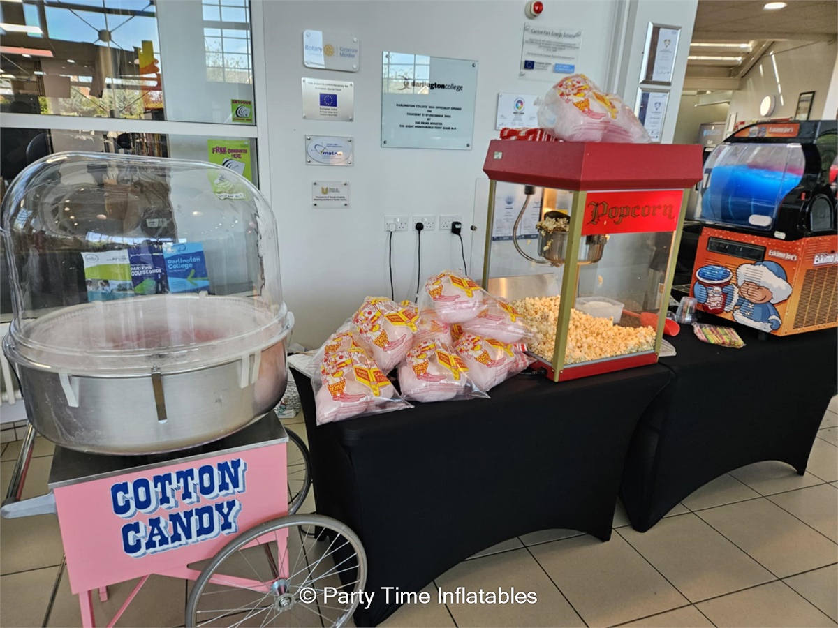 Candy Floss, Popcorn & Slush Machine Hire North East